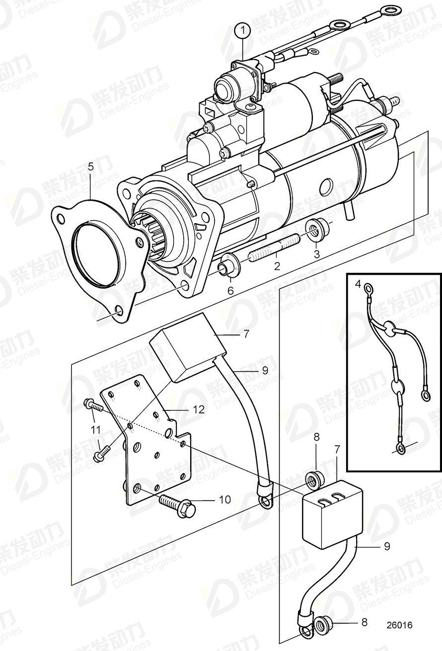volvo penta Junction box 3885093 Drawing volvo penta Junction box 3885093 Drawing